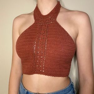 American Eagle knitted crop top